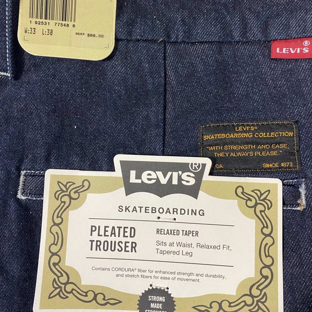 Levi’s Skate Boarder Collection Jeans 33w 30L